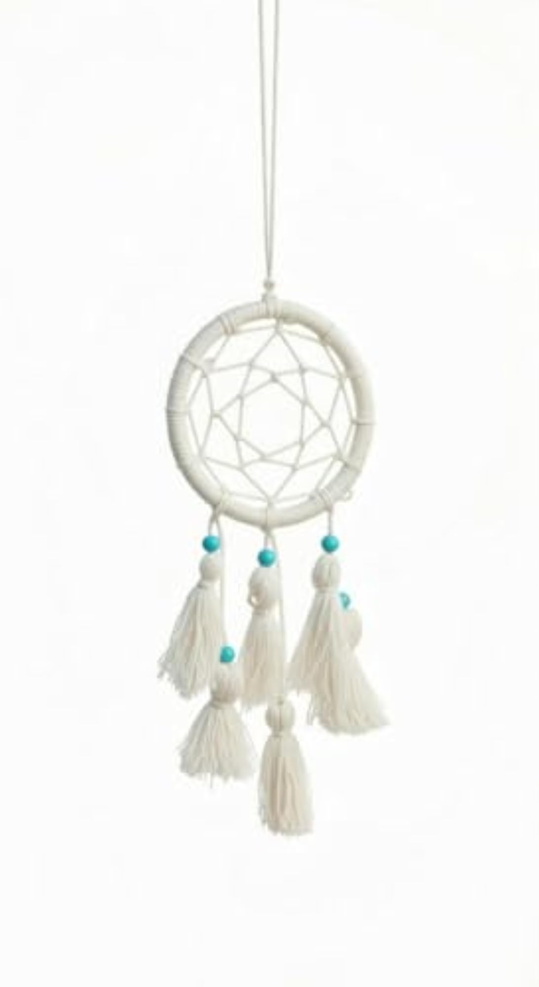 Dream Catcher Car Hanging Ornament, Lightweight White